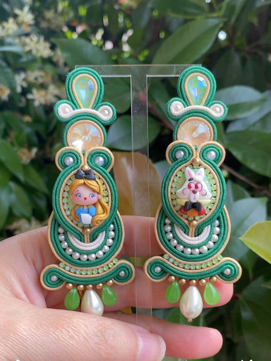 Orecchini Big Alice e Bianconiglio