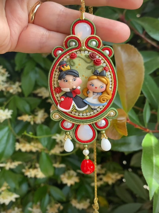 Ciondolo Alice e Regina di cuori
